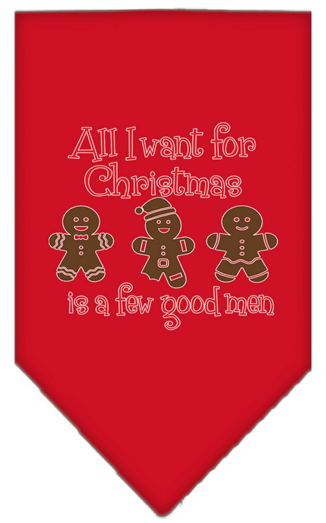 All I want is a Few Good Men Screen Print Bandana Red Small